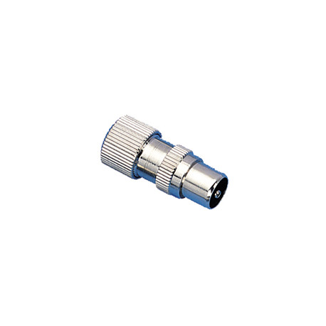 Metalen coaxplug met schroef 9,5mm