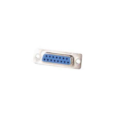 Sub-D connector vrouwelijk te solderen 15P Low Cost