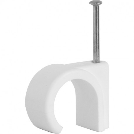 CABLE CLIPS 6MM ROUND - 10stks