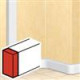 Legrand - End cap 65mm left - right DLP 50 x105 - white