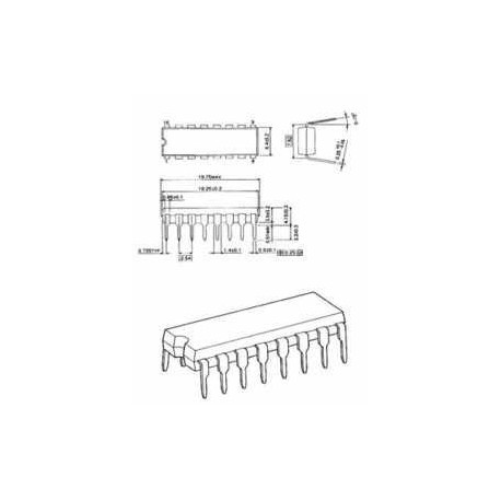 CD4043 - Quad nor r-s latch t.s.