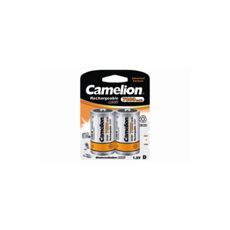 Camelion - 2 Oplaadbare batterijen D 7000 mAh 1.2V