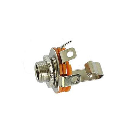 Gesloten circuit jack mono 6.35mm met schakelaar