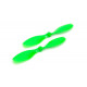 Helice sens horaire vert fluo Blade Nano QX