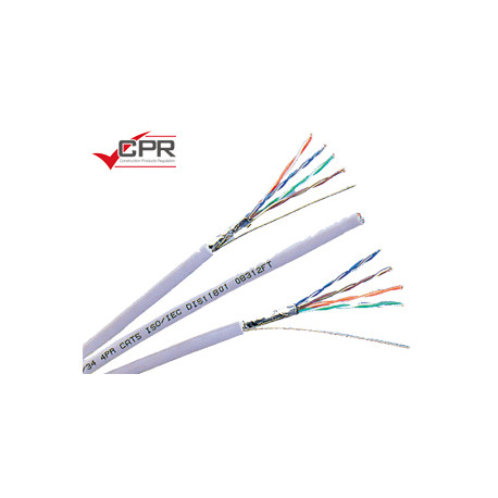 F/UTP kabel - Cat. 5E- Ø 6,3mm - ECA - CPR - Grijs - 150m