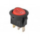 Mini ON-OFF switch red 250Vac 3A