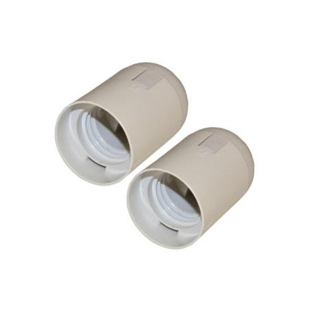 Socket E27 - Quick connection - White - 2 Pcs