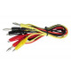 3 measuring leads - 4mm banana plug - alligator clip