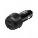 ACT 2-port USB-C Fast Car Charger 45W Black