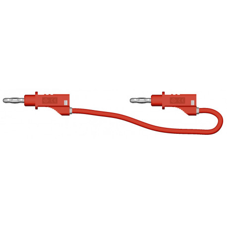 MF/MF 25A 1.5m test lead red