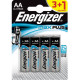 Energizer - Pile alcaline Max Plus - AA LR6 3+1 pieces