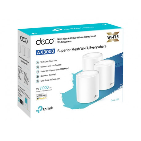 TP-Link Deco X60 - RouterWi-Fi Mesh - 3 Pack