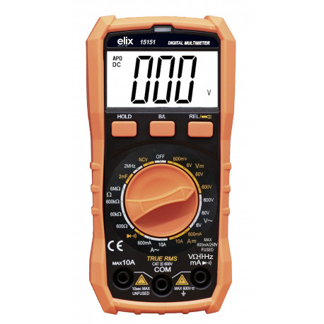 Elix - LCD digital multimeter CAT III-600V