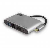 ACT USB-C 4K Multiport Dock with HDMI USB-A 0.15M