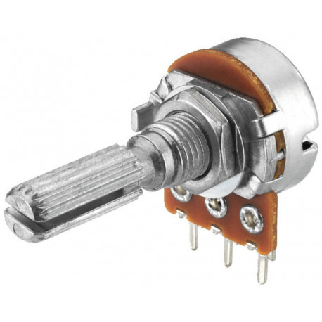 Potentiometer mono 10 kO, 0.1W Logarithmic