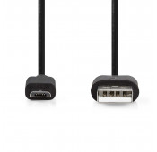 Micro USB B Male - USB A Male 5M