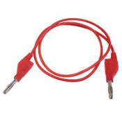 Snoer 1m PVC 3A - 2x banaanstekker 4mm rood 