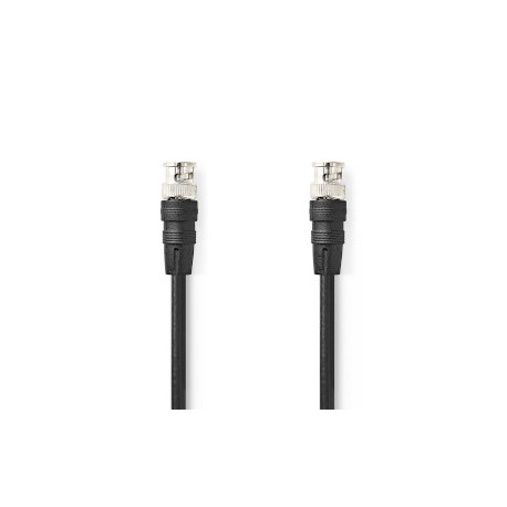 Cable 75 ohm 2m - BNC Male - BNC Male Black