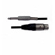 Cable 6m - XLR femelle/Jack mono male 6.35mm