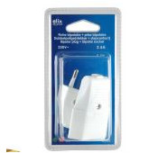 Elix -Male 2P Plug + Female 2P Socket - 2,5A - White