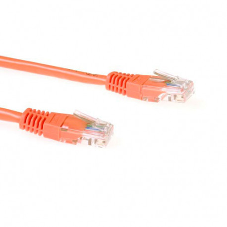 Cable UTP - 0.5m - Categorie 5 - Orange