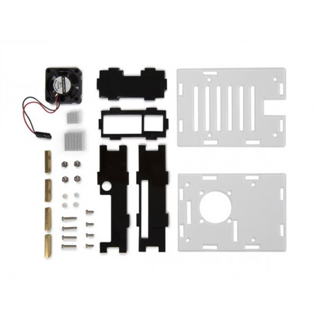 Boitier Transparent avec Dissipateurs Thermiques et Ven Rasp