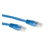 UTP patch cord 0.5m (niet afgeschermde) Cat.6 blauw