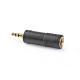 Adaptateur Jack stereo male 3.5mm/Jack stereo femelle 6.35mm