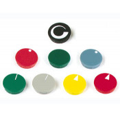 Black cap diameter 15mm with White Line