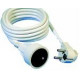 Prolongateur secteur blanc 10m