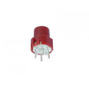 Bouton poussoir 9.0mm rouge