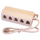 Splitter RJ11 Male - 5 x RJ11 Female 0.20m