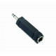 Adaptateur Jack Mono male 3.5mm/Jack Mono femelle 6.3mm