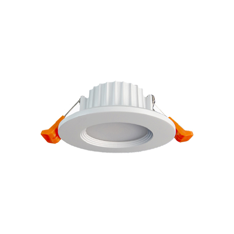 Armature plafond LED Ø 90mm - 5W - 3200K -Rond - Blanc chaud