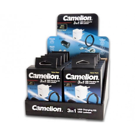 Camelion - Kit lader USB 3 en 1- per stuk