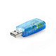 Compacte 3D USB 5.1 geluidskaart Audio-adapter