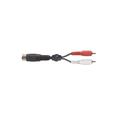 Cable 1.5m - Fiche male 5Pin DIN vers 2 fiches RCA male