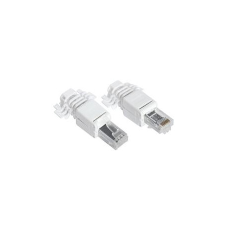 RJ45 mâle avec guide Pour câble rond UTP Cat.7 2 Pièces