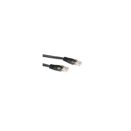 Cable UTP (non blindé) - 1.5m - Categorie 5 - Noir