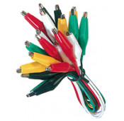 Cable de pontage mini pince crocodile 5 couleurs 10 Pièces