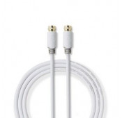 Cable 2.m blinde - Fiche male "F"/Fiche male "F"