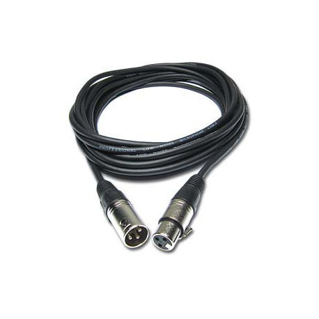 Kabel 5m XLR 3P mannelijk/XLR 3P vrouwelijk