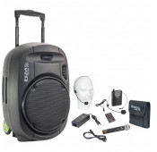 Ibiza - Portable Amplifier 15" + Mic System - Usb