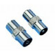 Adaptateur coaxial IEC 9.5mm femelle/femelle + male/male