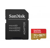 Sandisk Micro SDHC 32GB Extreme + Adaptateur