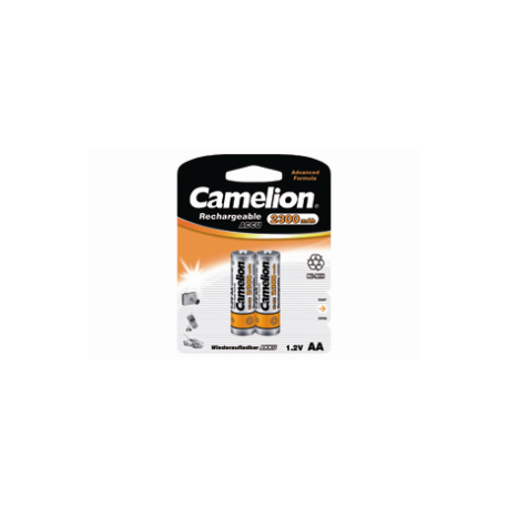 Camelion - 2 batteries rechargeables AA 2300mAh 1.2V