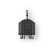 Adaptateur Jack Stereo male 3.5mm/2xRCA femelle