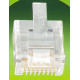 Fiche RJ45 cat.6 male mod. avec guide (non blindee)*10*