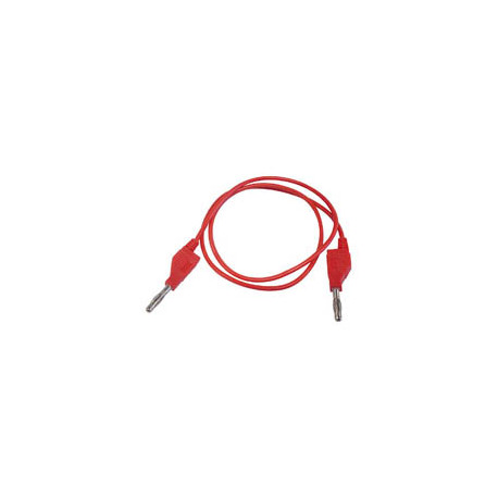 Snoer 1m PVC - 2x banaanstekker 4mm rood