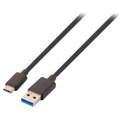 Câble USB 3.2 C mâle vers A mâle, 1M Black